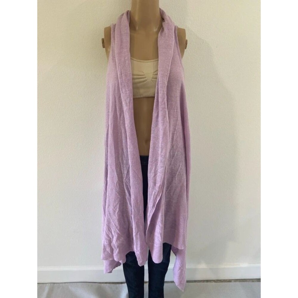 Donna Karen open lightweight linen sweater or coverup Sz XS